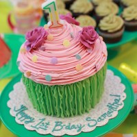 Giant Birthday Cupcake!